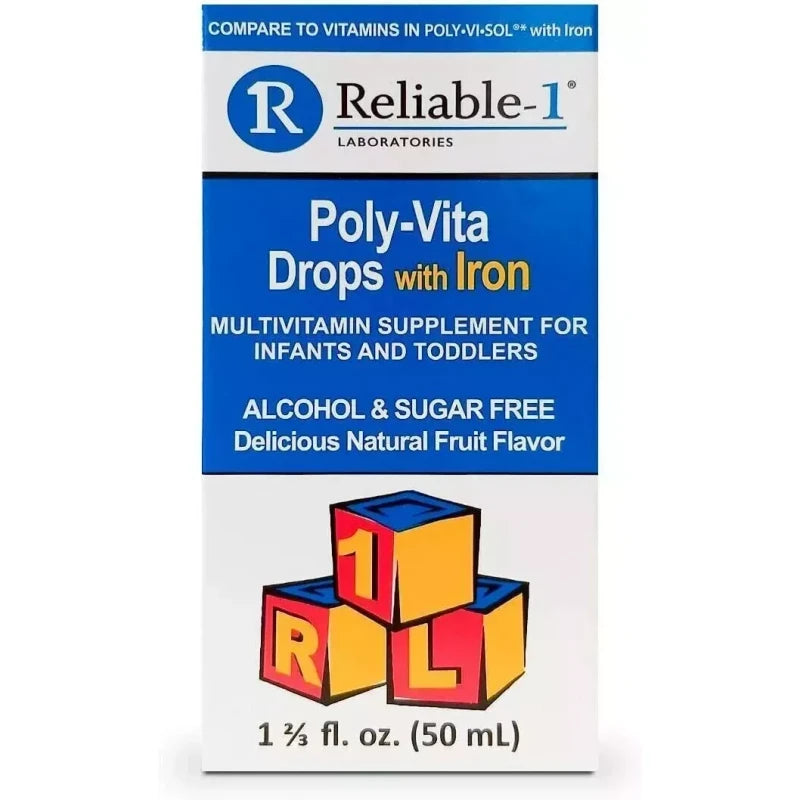 Reliable-1 Laboratories POLY-VITA DROPS with Iron 1.66OZ RELIABLE 1