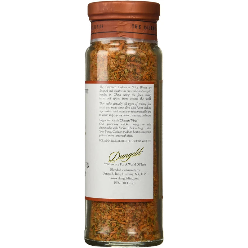 The Gourmet Collection Seasoning Blends Kickin' Chicken Finger Lickin' Spice Blend-Cooking Seasoning for Fried, Roasted, Broiled, Rotisserie Chicken.