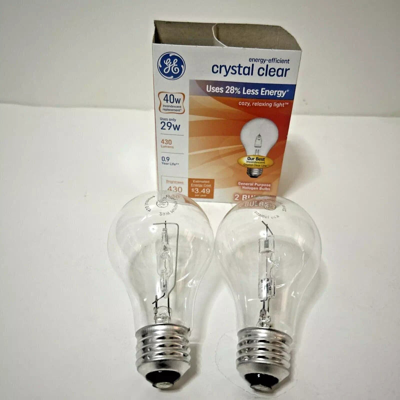 GE 40-WATT Light Bulbs Crystal Clear 430 Lumens Dimmable Classic 6 Bulbs 3 Packs