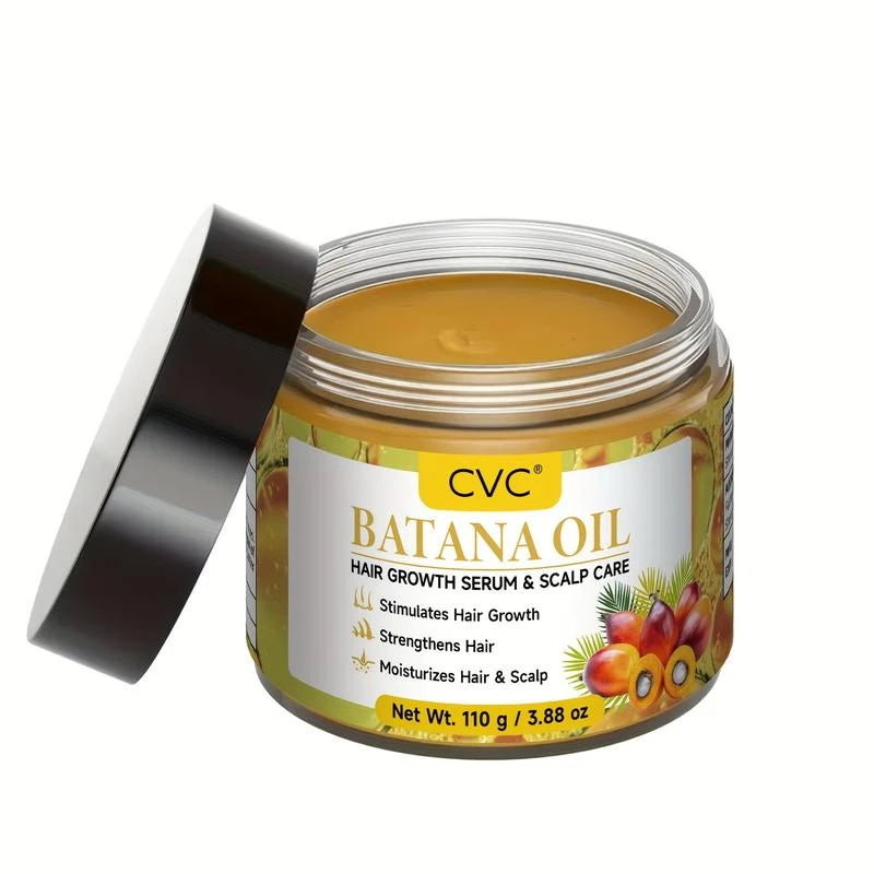 CVC Unrefined Organic Batana Oil | 100% Pure & Natural | Promotes Hair Growth & Moisture | 3.88 OZ - Specification: Default
