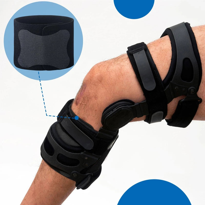 Foilswirl 3 Pcs Anti Slip Strap Knee Brace Support Strap Anti Slip Strap Leg Brace to Prevent Skin Chafing and Slipping with Knee Brace to Prevent Skin Chafing and Slipping