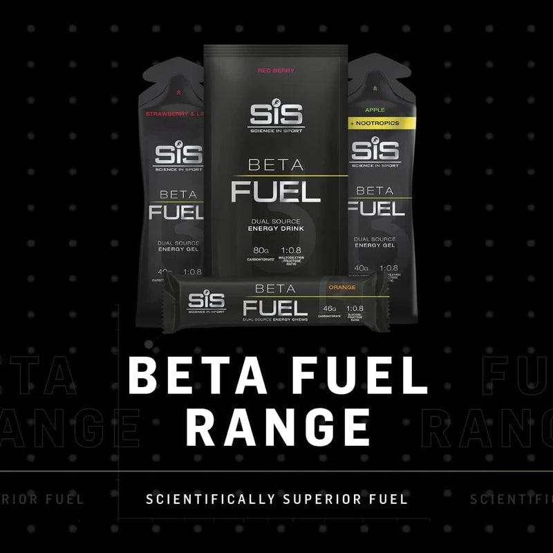 Science in Sport Beta Fuel Gel | Easily Digestible & Quick Carbohydrates, Dual Source Energy Gel | 40g Carbs for Energy | Vegan, Gluten Free, Dairy Free, Nut Free | 60mL, Pack of 6 (Orange)