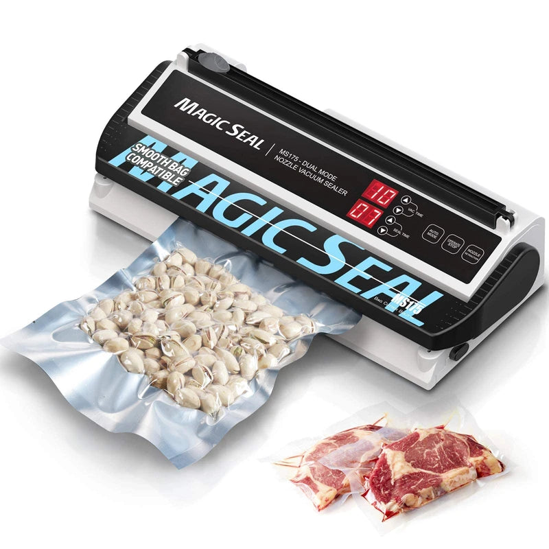 Magic Seal MS175 Vacuum Sealer and 100pcs 8” X 12” Smooth Vacuum Bags Bundle