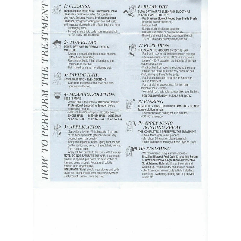 Brazilian Blowout original solution kit 2oz step 1 2 3 with Easy instruction