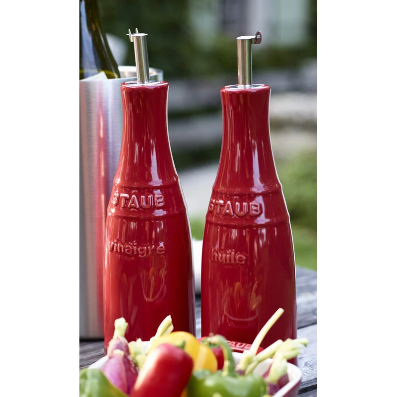 Zwilling J.A. Henckels 40511-788 Staub Oil and Vinegar Set, Red
