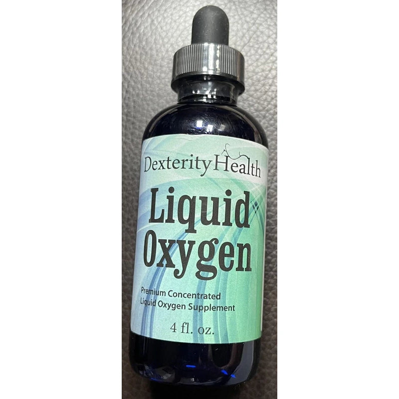 Dexterity Health Premium Concentrated Liquid Oxygen Supplement Drops 4 oz. Dropper-Top