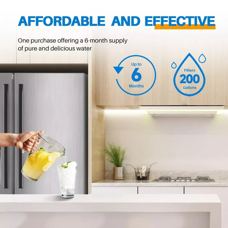 PUREPLUS RWF4700AB Fit for LT1000P Water Filter & Air Filter AF004 3 Pack