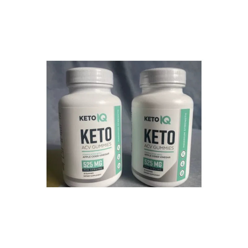 2 Bottles Of Keto IQ ACV Gummies 30ct ea/525 mg Gummies. NEW/SEALED. Exp 02/2026