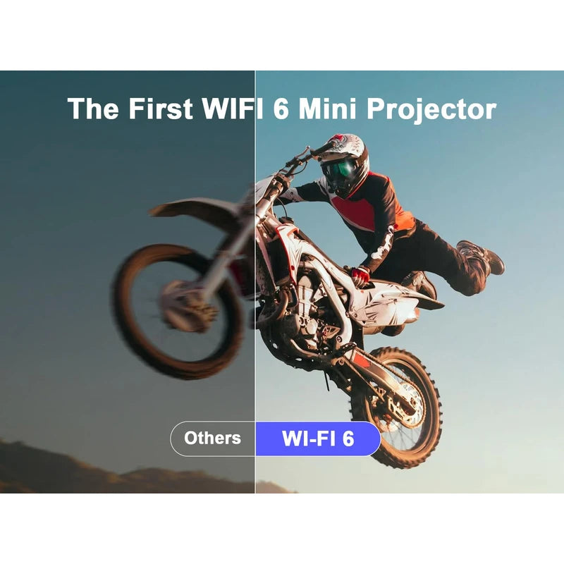 Magcubic Magcubic Projector, Auto Keystone HY300 PRO Portable Projector, 200 ANSI Smart Projector with WiFi 6, BT 5.0, Screen Adjustment, 180 Degree Rotation, Built-in Android 11.0 OS