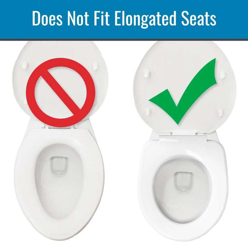 HealthSmart HealthSmart Enhanced Comfort 5" Raised (Round) Toilet Seat Riser 5 Slip Resistant Pads FSA/HSA Eligible Toilet Seat Risers for Seniors Padded Toilet Seat Elevation 15.7 x 15.2 x 6.1