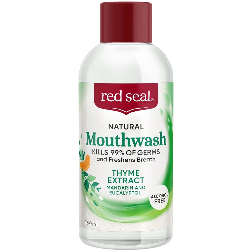 Red Seal Natural Mouthwash 450ml - Thyme Extract - Expiry 28/02/25