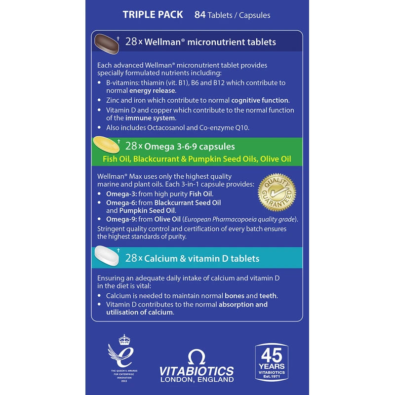 Wellman Wellman Max Capsules - Pack of 84