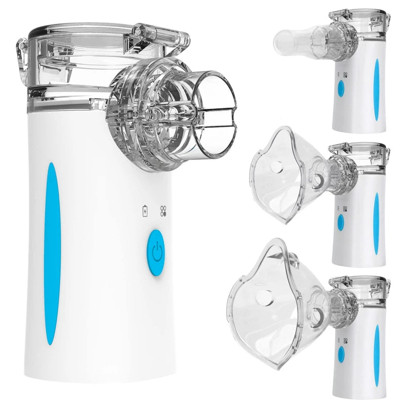 Portable Nebulizer - Nebulizers, Rechargeable Nebulizer Machine for Adults and Kids, Ultrasonic Nebulizer with Two Modes & Self-Cleaning Function for Breathing Problems, FSA and HSA Eligible