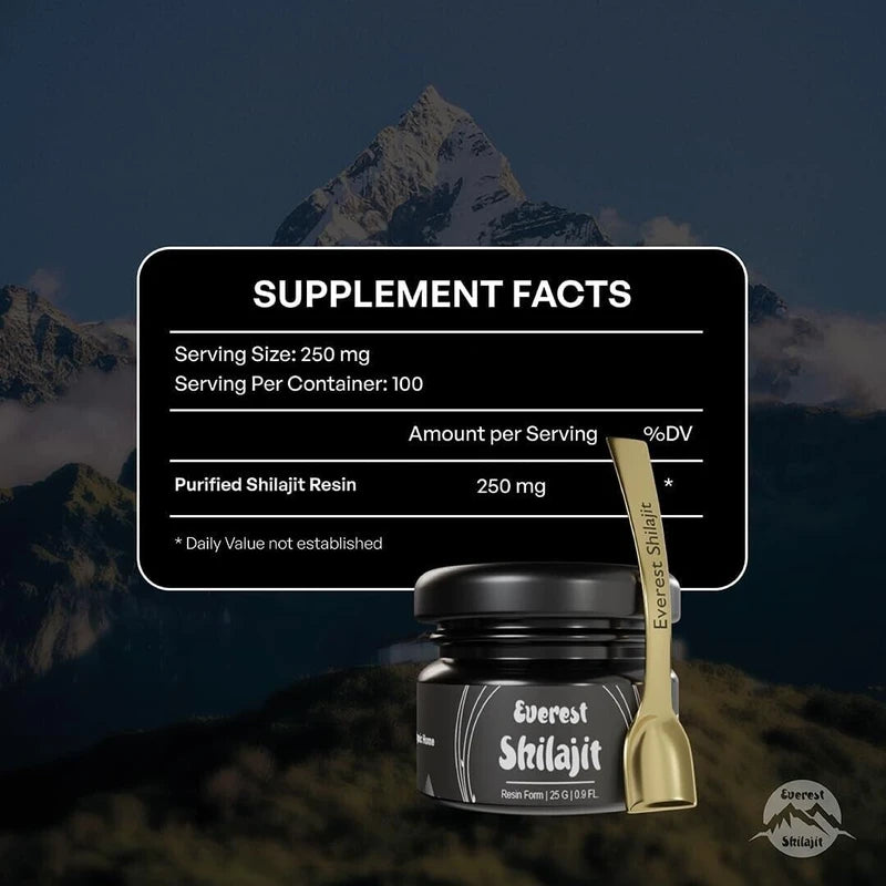 Pure Everest Shilajit Resin High Potency Gold Grade for Men & Women| 85+ Trace best
