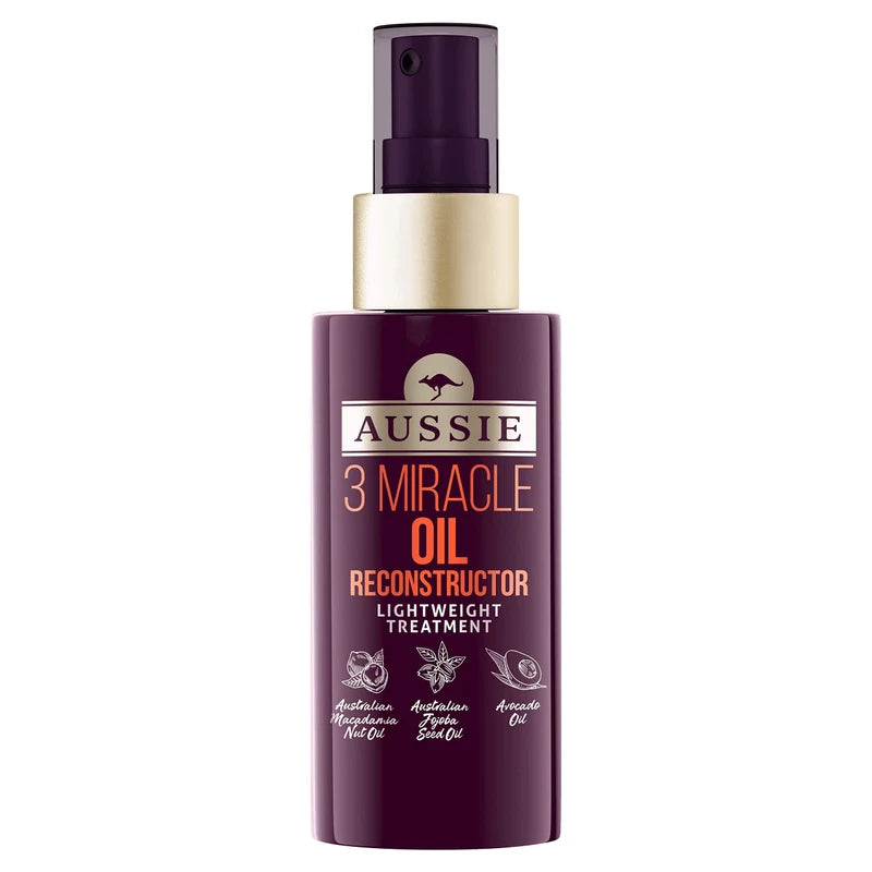 Aussie 3 Miracle Oil Reconstructor For Damaged Hair, 100 ml