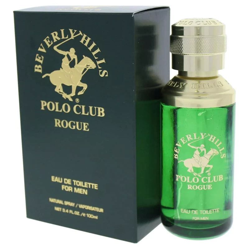 Beverly Hills Polo Club Rogue EDT Spray for Men - 3.4 fl oz - Factory Sealed Box