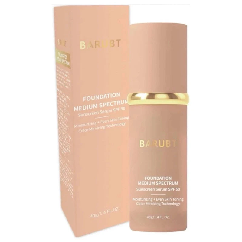 Barubt Foundation MEDIUM SPECTRUM SUNSCREEN SERUM SPF 50 NEW IN SEALED BOX