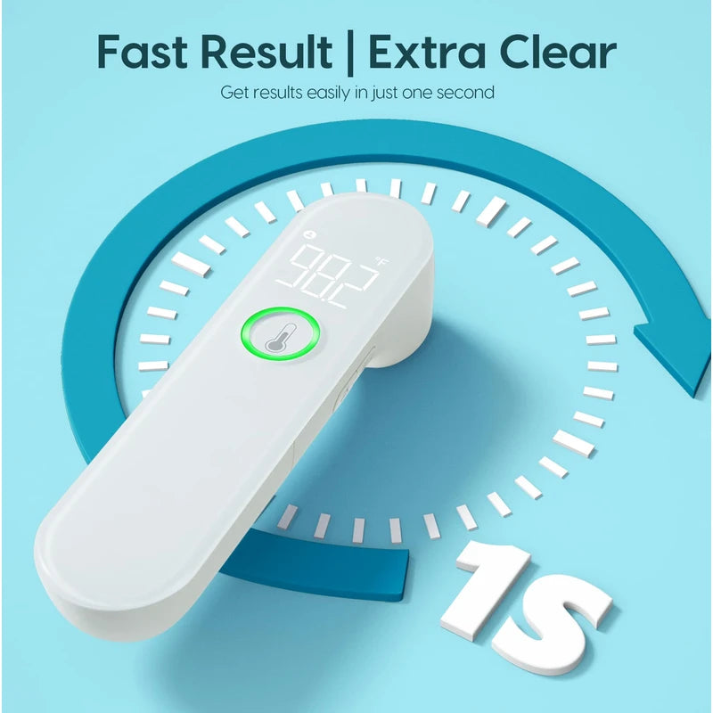 No-Touch Thermometer for Adults and Kids - Digital Baby Thermometer with Fever Alarm, Mute Mode, 35 Memories- Accurate, Gentle and Easy-to-Use for Infants and Elderly, Basal