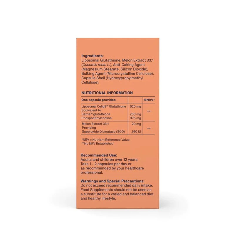 Natroceutics Glutathione SOD 30 Vegan Capsules| Liposomal Setria Glutathione| Protected Superoxide Dismutase| Increased Cellular Concentrate & Bioavailability