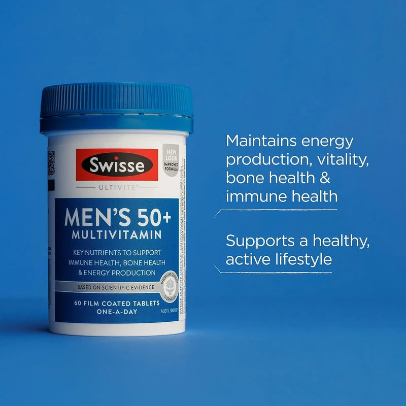 Swisse Ultivite Men's 50+ Multivitamin 90 Tablets