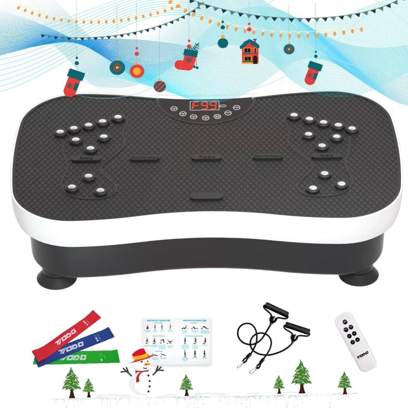 TODO Vibration Plate Exercise Machine Whole Body Vibration Machine with Remot...