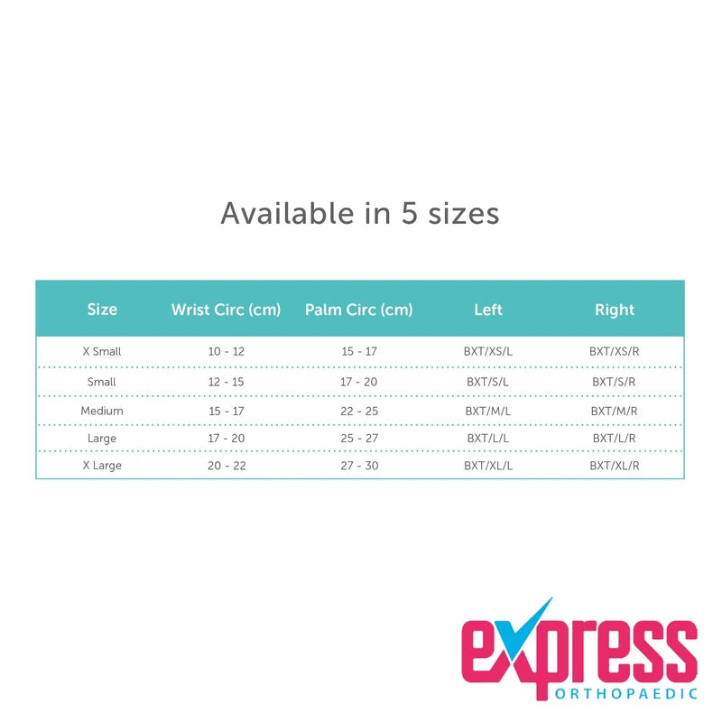 Express Orthopaedic® - Medically Approved Neoprene Wrist & Thumb Brace Support For Arthritis, Carpal Tunnel, Sprains & RSI (M - Wrist Circ:15-17cm, LEFT)