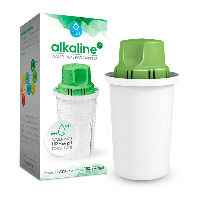Dafi Alkaline Water Filter - Innovative Alkaline Water Filter System - Get water with high pH and negative OR potential (3-pack) - Fits Brita Water Pitchers