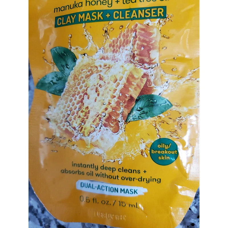 Freeman Deep Clearing Manuka Honey Tea Tree Oil Clay 0.5 fl. oz New