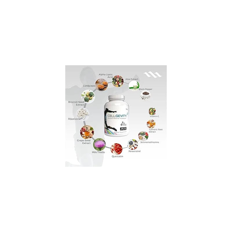 Cellgevity Riboceína - 120 Cápsulas Vegetales - 60 Porciones