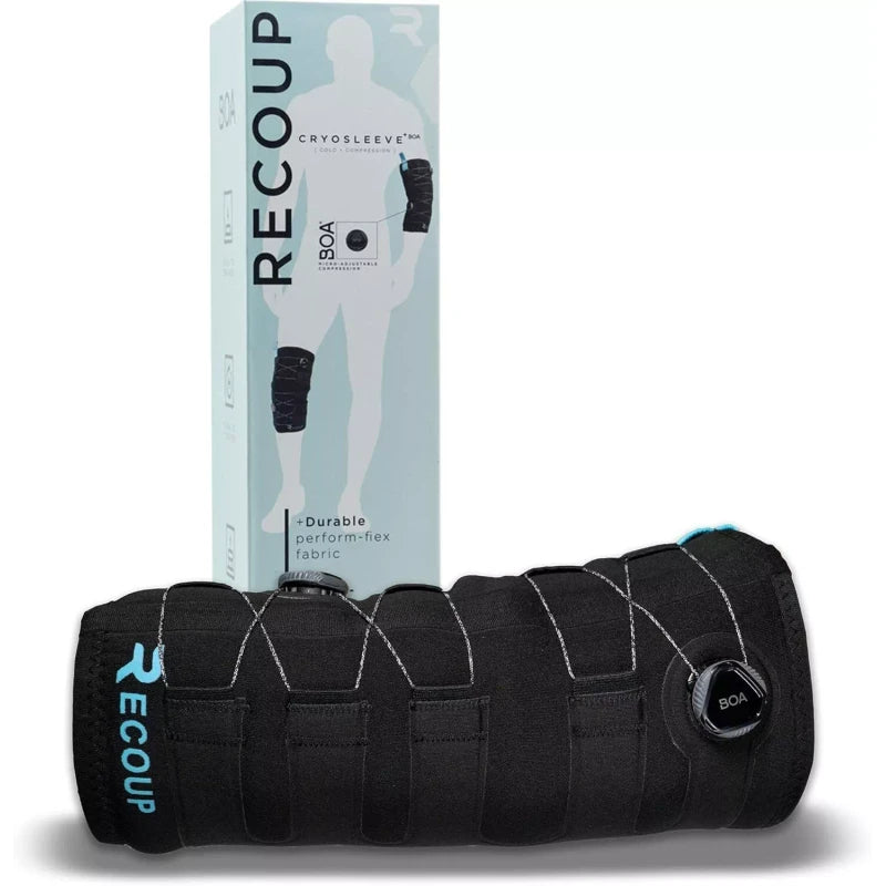 Recoup Fitness Cryosleeve | Ice Cold Compression Sleeve for Arms and Legs | NEW - Medium: 13"-16"