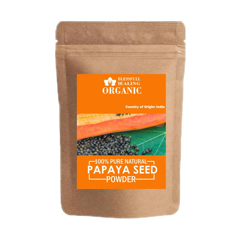Blessfull Healing Organic 100% Pure Natural Papaya Seed Powder | 100 Gram / 3.52 oz