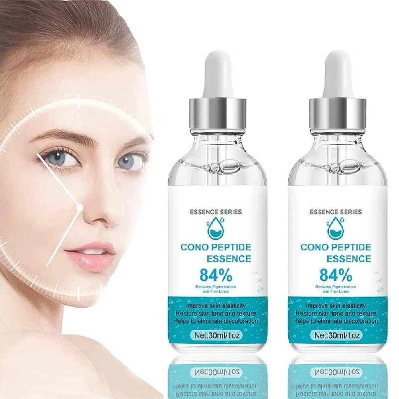 Cono Peptide Essence, Cono Peptide Essence 84%, Essence Anti-Aging Wrinkle Serum Instant Face Skin Care, Reduce Pigmentation and Fine Lines(2Pcs)