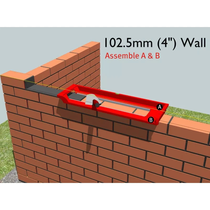 Bricky - Wall Building / Bricklaying Tool + trowel (Adjustable Model)