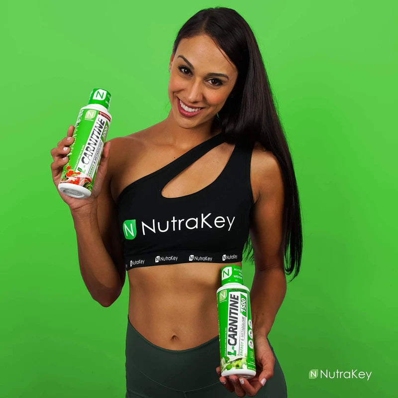 NutraKey L-Carnitine 3000mg, No Sugar, Gluten Free, Turn Into Fuel, (Green Apple) 31 Servings