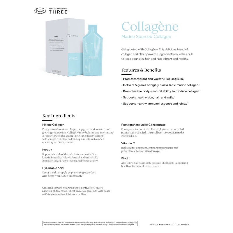 Finally Free With THREE Collagène Collagen Proactive Wellness Supplement