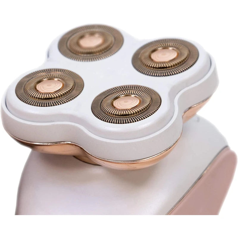 Finishing Touch Flawless Legs Replacement Heads - 4 Floating Heads - No Nicks, Cuts or Irritation - 18 Karat Gold Plated - Easy To Install - Safe on All Skins - 1 Pack