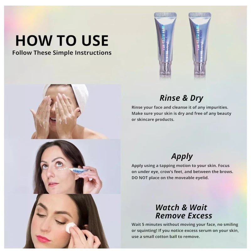 The Glow Fairy INSTANT EYE REPAIR SERUM Eye Tightener Size 0.3oz / 10g