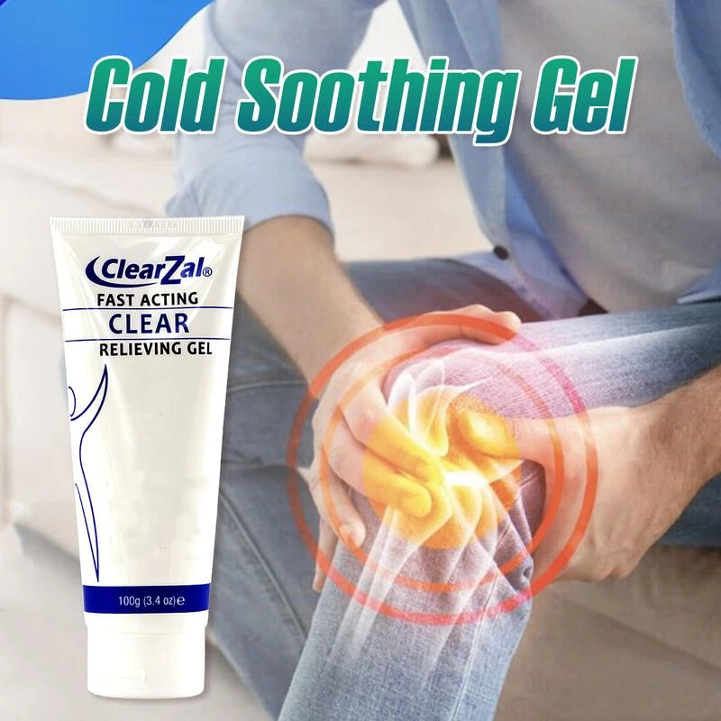 Clearzal Soothing Cooling Gel 100g, Relieving Body Gel, Cooling with Menthol and Frankincense, Helps Relieve Muscle Tension , Relax your waist, legs, knees, shoulders and neck to relieve fatigue, Sports Soothing Cooling Gel Body Care Lotions - Volume: 1
