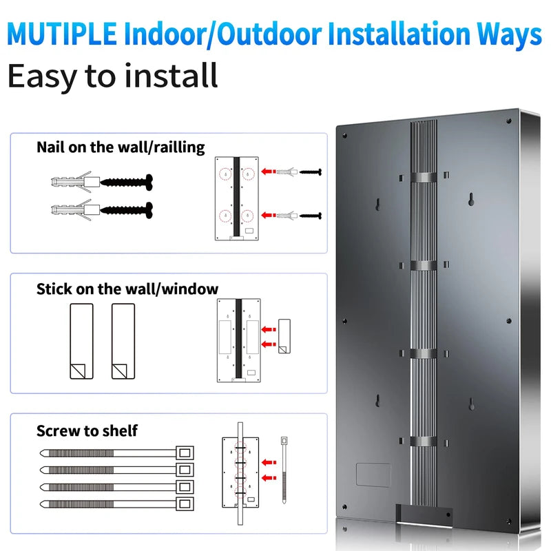 3200+ Miles Tv Antenna Indoor, 2025 Digital Antenna for Smart Tv Outdoor, Strongest HDTV Antenna for Local Channels with Amplifier, Signal Booster & 52FT Coax Cable/AC Adapter Support 8K 4K 1080p