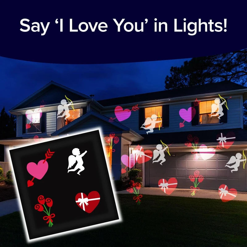 6 Extra Holiday Slides for Star Shower Slide Show LED Projector - New Years Day, Easter, Patriotic, Valentine's Day, Birthday, Thanksgiving Themes | Star Shower