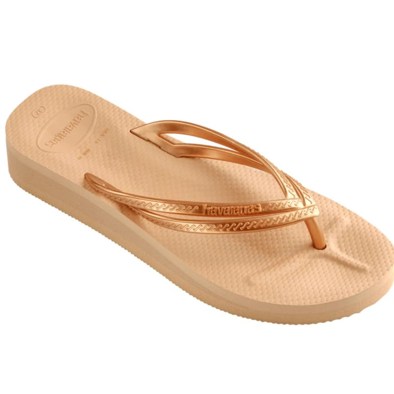 Havaianas Women's wedge flip flops, black, 33 EU