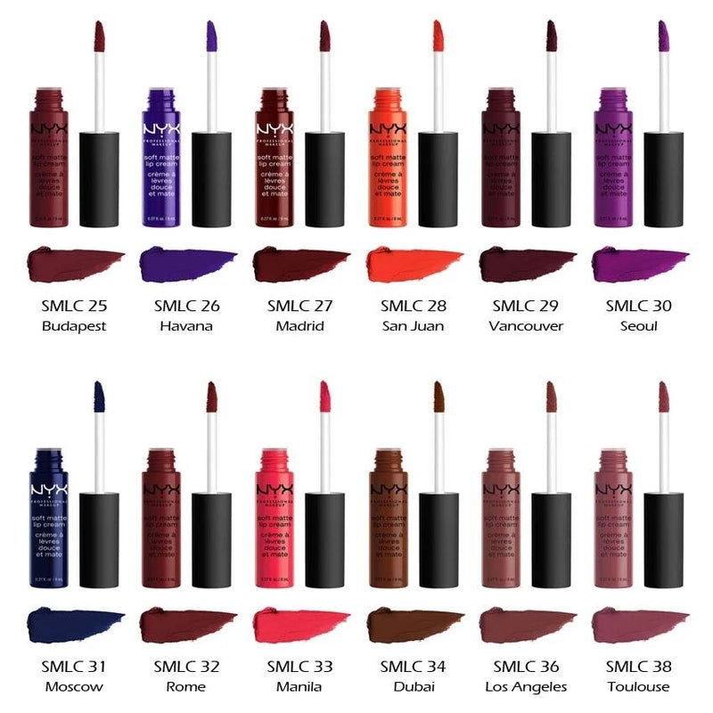 2 NYX Soft Matte Lip Cream - SMLC "Pick Your 2 Color" *Joy's cosmetics*