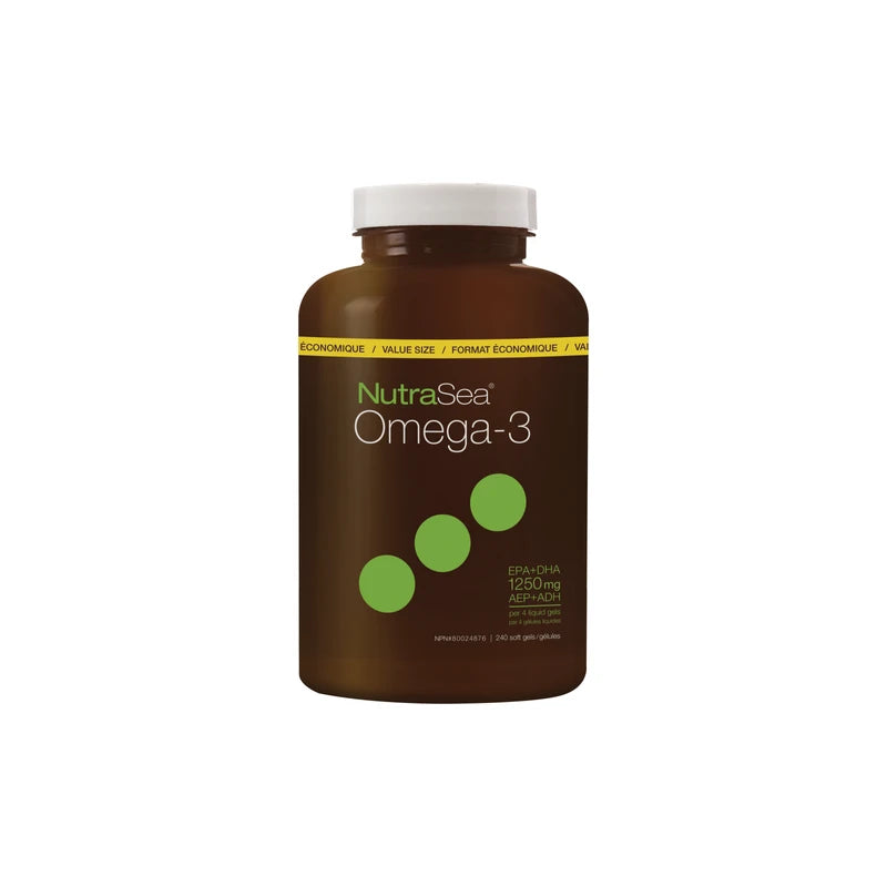 NutraSea Omega-3 Softgels Value Size 240 Capsules
