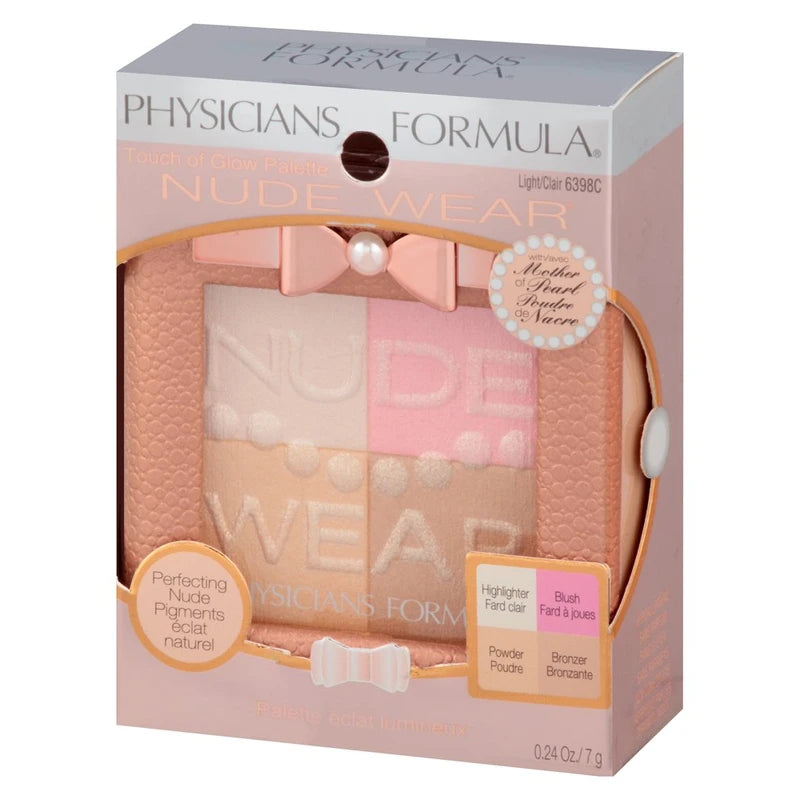 Physicians Formula Nude Wear Custom Glow Palette, Light, 0.24 Ounce