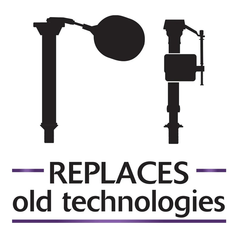 Korky 4010PK Universal Complete Toilet Repair - Stops Running Leaking Noisy Toilets - Easy to Install - Made in USA, 10-1/4" x 6-3/8" x 3-1/2"