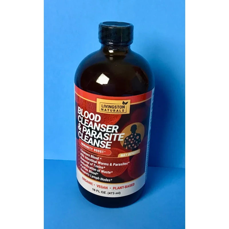 100% Pure Livingston Naturals Blood Cleanser and Parasite Cleanse 16oz