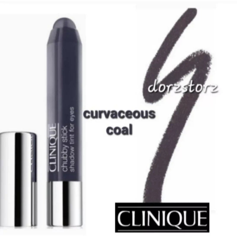CLINIQUE Chubby Stick Shadow Tint For Eyes *08 CURVACEOUS COAL* / .10 oz / NIB