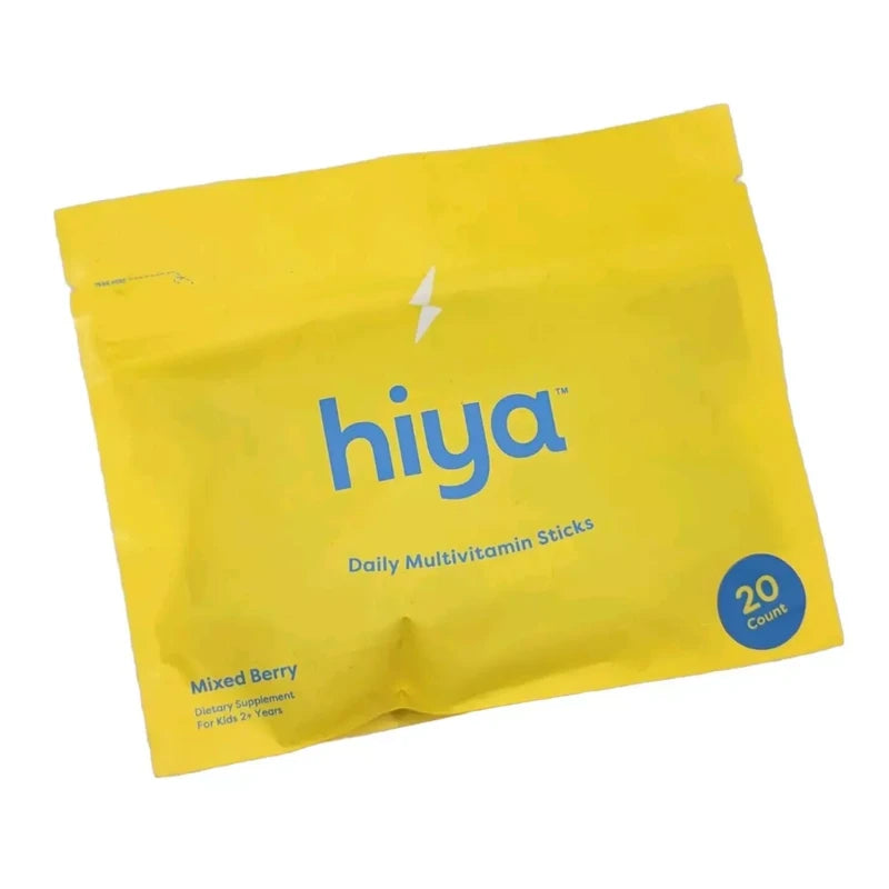 Hiya Health Kid's Daily Multivitamin - 20 STICK PACKS Mixed Berry Booster Powder