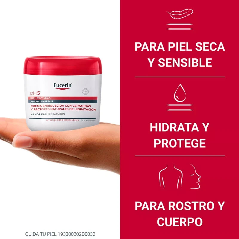 Eucerin Crema Corporal Eucerin Ph5 Advanced Repair 450ml