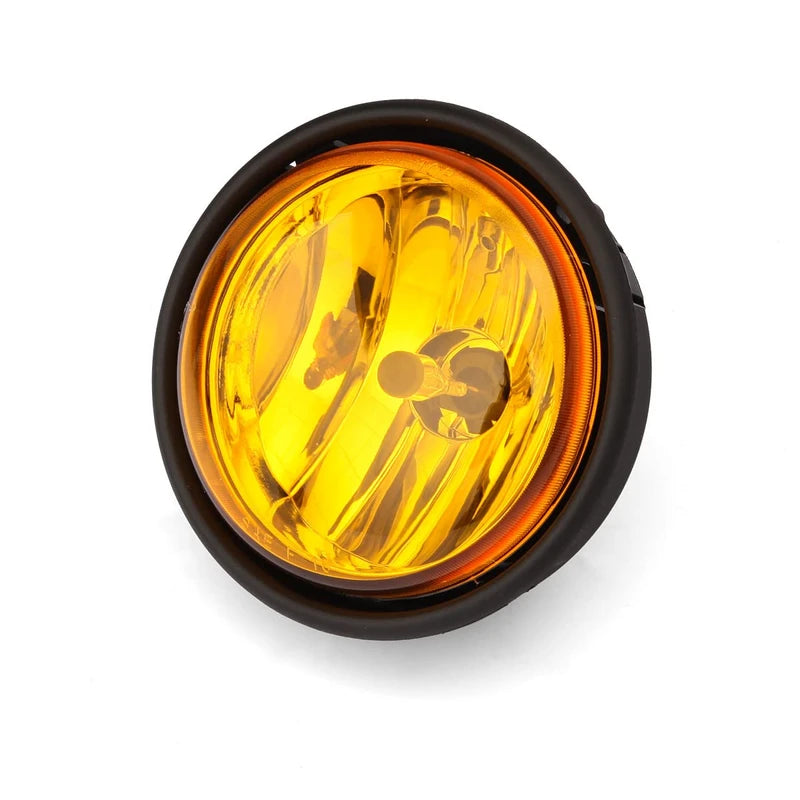 Fog lights assembly replacement for Truck With Bulbs Compatible with Freightliner Columbia 2000-2015(A Pair,Yellow)
